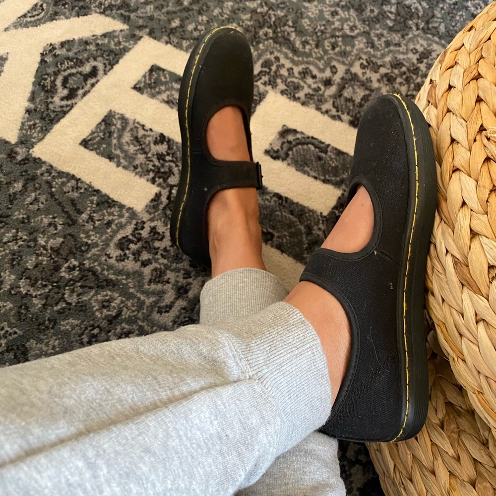 Dr marten canvas Mary Jane flats